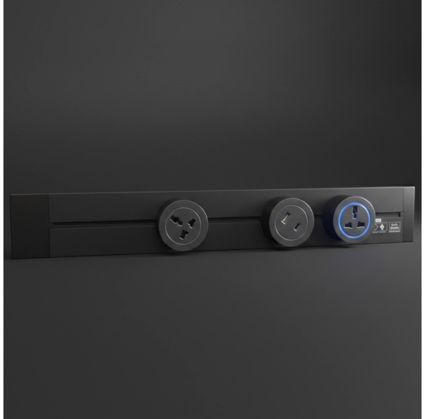 Zephara Surface Mounted Power Track 1000MM