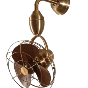 Zephara Arbor | Wood-Tone Wall Fan