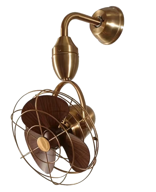 Zephara Arbor | Wood-Tone Wall Fan